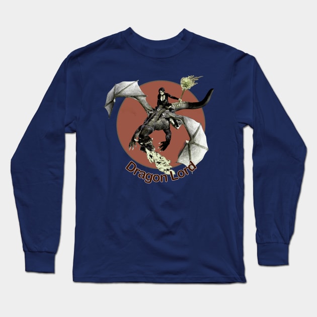 Dragon Lord Long Sleeve T-Shirt by Fantasyart123